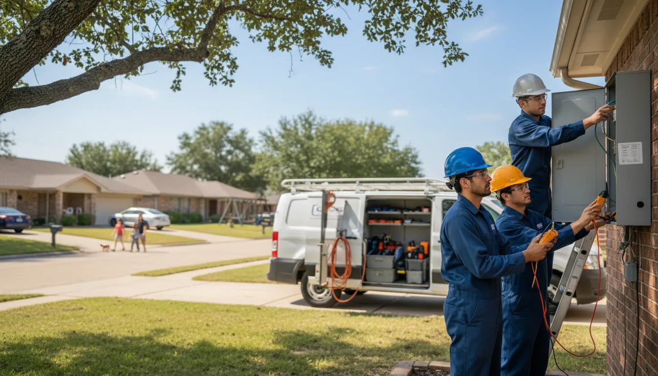 Certified electrician providing emergency electrical services in Hesston, KS